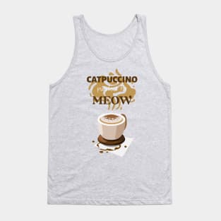 Catpuccino purrfect for meow Tank Top